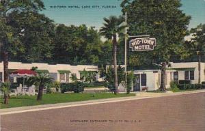 Florida Lake City Midtown Motel Northern Entrance To City On US 1949