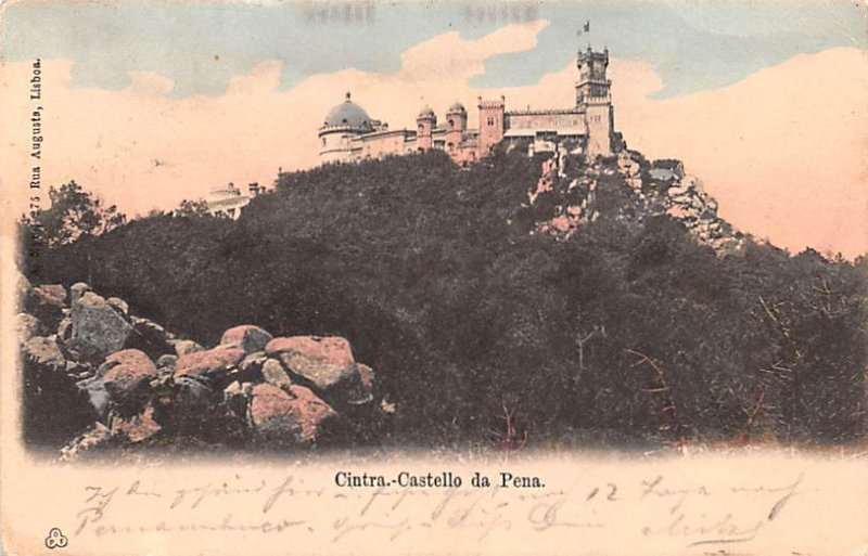 Castello da Pena Cintra Postal Used Unknown, Missing Stamp 