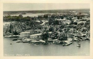 Aerial View Hotel Hilo Naniloa Hawaii 1949 RPPC Photo Postcard 20-1390