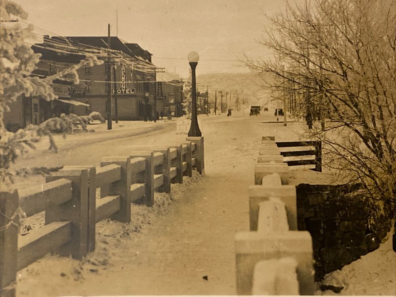 20s Minnedosa Manitoba Street View Tremont Hotel Photo RPPC Postcard