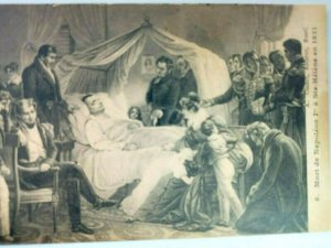 Vintage Postcard Mort de Napoleon a Ste-Helene en 1821 