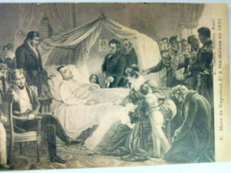 Vintage Postcard Mort de Napoleon a Ste-Helene en 1821 