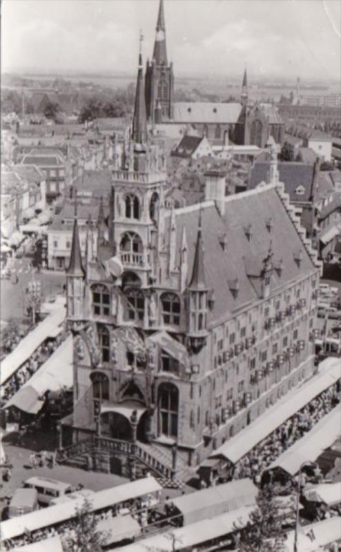 Netherlands Gouda Stadhuis Town Hall 1956 Real Photo