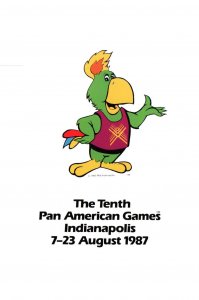 Mascot,10th Pan American Games,Indianapolis 1987