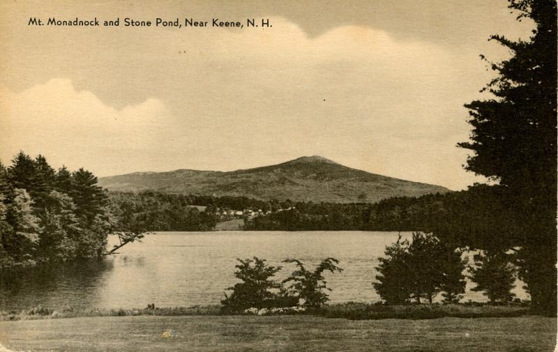 NH - Keene. Mount Monadnock and Stone Pond