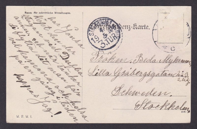 Postcard, Austria Vienna, Mozartbrunnen