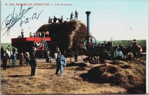 Argentina Vida Campestre Vintage Postcard C044