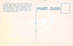 Dining Room Gorley's Lake Hotel Uniontown Pennsylvania 1930s postcard