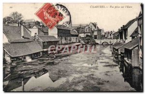 Postcard Old Chartres View taken on the & # 39Eure Lavoir