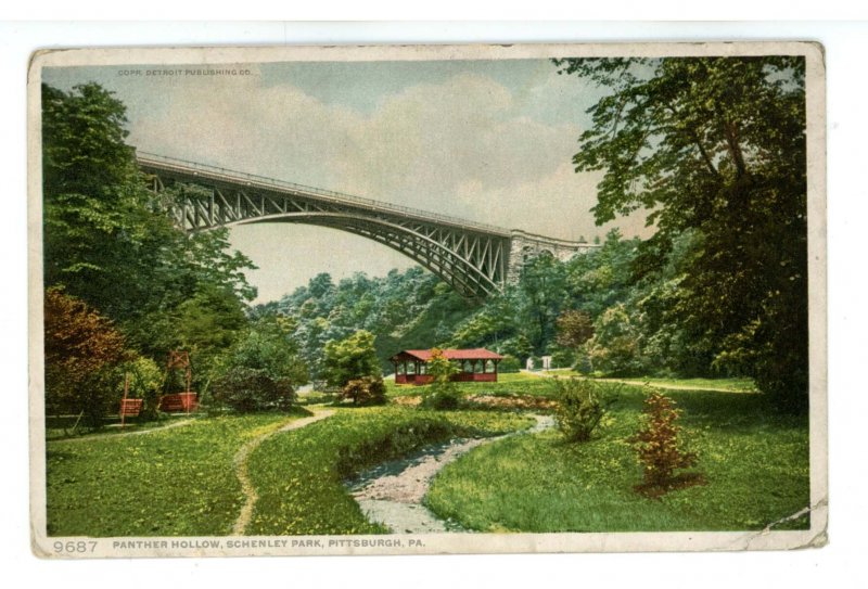 PA - Pittsburgh. Schenley Park, Panther Hollow (crease)