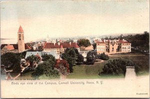 Aerial View of Campus, Cornell University Ithaca NY UDB Vintage Postcard Q78