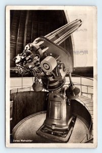 RPPC 300mm Zeiss Refractor Telescope Deutsches Museum Munich Germany Postcard L5