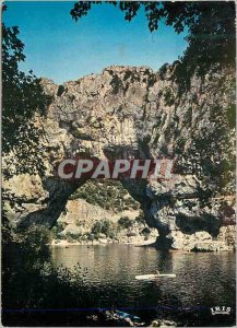 Postcard Modern Ardeche Picturesque The Arch Bridge one of the natural wonders