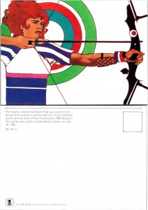 Original Artwork by Robert Peak, 1984 Summer Olympics Women's  Archery (11408)