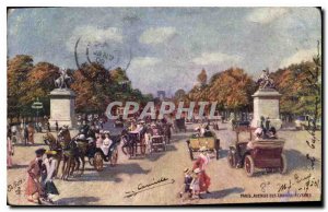 Postcard Old Paris Champs Elysees
