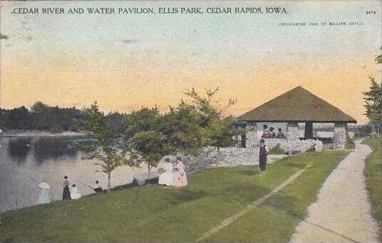 Iowa Cedar Rapids Cedar River And Water Pavilion Ellis Park
