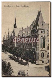 Old Postcard Strasbourg Hotel des Postes