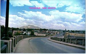 TUCUMCARI, NM New Mexico   STREET SCENE View of Downtown Area  c1950s  Postcard