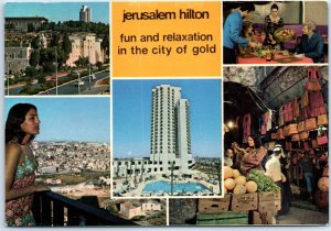 Postcard - Jerusalem Hilton - Jerusalem, Israel