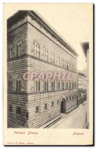 Postcard Old Palazzo Strozzi Firenze