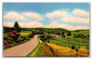 Generic Scenic Greetings Your Town And State Dealer Card UNP Chrome Postcard M20