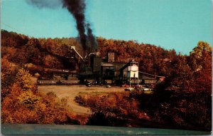 Vtg West Virginia WV Modern Coal Mine Tipple Fayette County 1960s View Postcard