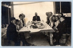 c1910's Fourth Of July Picnic Iowa IA RPPC Photo Posted Antique Postcard