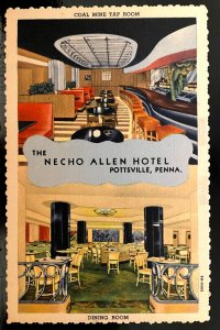 Vintage Postcard 1948 The Necho Allen Motel, Pottsville, Pennsylvania (PA)