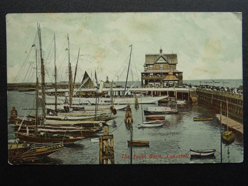 Suffolk 2 x LOWESTOFT Royal Hotel & Yacht Club & Yacht Basin c1904 Postcard