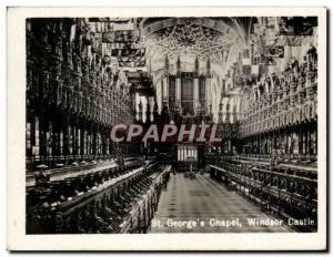 Old Postcard St Georges Chapel Windsor Castle