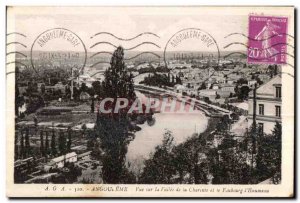 Old Postcard Angouleme View the Valley of the Charente and the Faubourg Houmeau