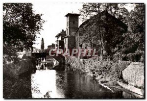 Old Postcard St Jean Pied de Port and L & # 39Eglise Nive