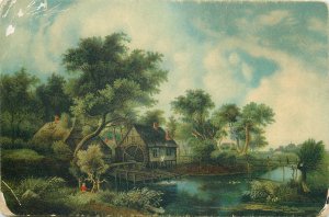 Art Postcard Meindert Hobbema Wassermuhle