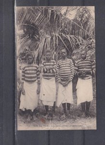 SOLOMON ISLANDS, THE FOUR FIRST COMMUNIANTS, c1910 ppc., unused.