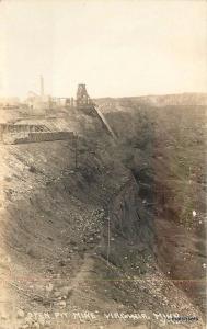 1930s Open Pit Mine Virginia Minnesota RPPC Real photo 12816 postcard