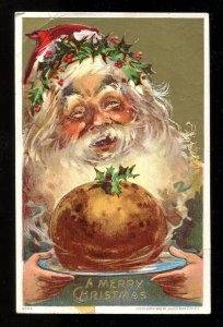 dc23 - Merry Christmas SANTA CLAUS 1908 Julius Bien Postcard.