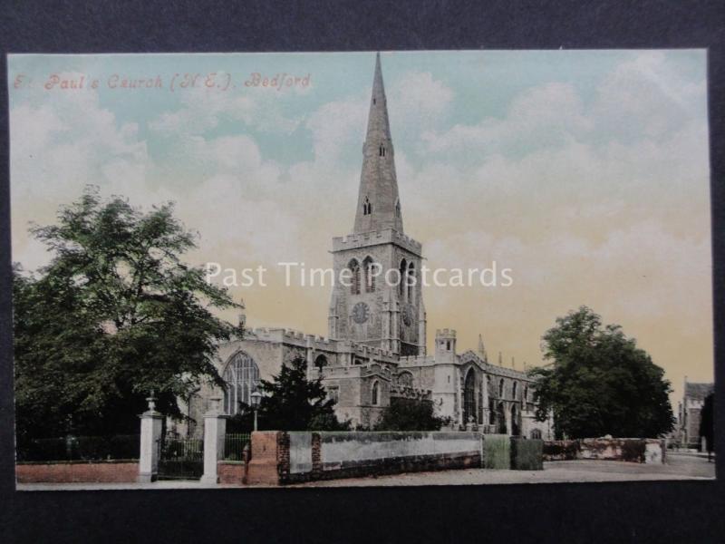 Bedfordshire: BEDFORD St. Paul's Church (N.E.) c1905 by Valentine's