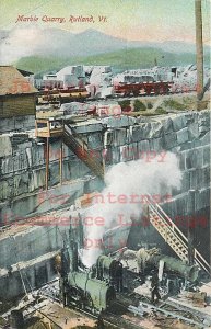 3 Postcards, Rutland Vermont, Marble Valley Mining Scenes