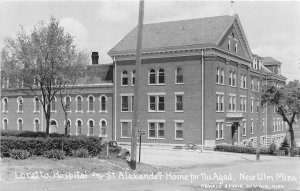 J51/ New Ulm Minnesota RPPC Postcard c50s Loretto Hospital Home for Aged 172