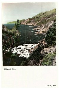 Vintage California Coast Postcard Posted  San Diego 1956 Cystic Fibrosis Cancel