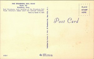 Undated Unused Postcard Strasburg Railroad East Strasburg Main Station RR