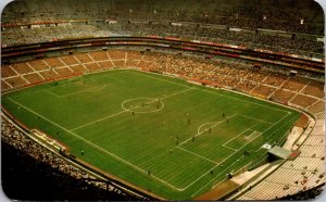 Postcard Mexico D.F. Aztec Stadium Soccer Game