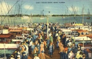 Fishing Docks - Miami, Florida FL