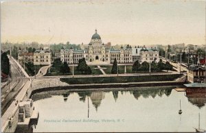 Victoria BC Provincial Parliament Buildings British Columbia c1906 Postcard E77