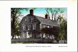 Old Pepperell Mansion, Kittery Maine Vintage Postcard Q30