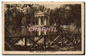 Old Postcard Roma Villa Borghese II Laghetto