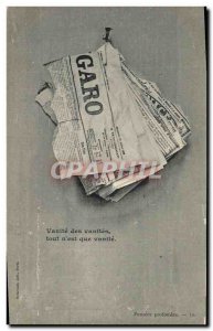 Old Postcard Garo Newspapers Newspaper Le Figaro