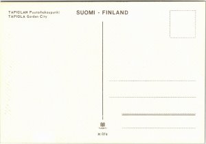 Postcard Finland Tapiola Garden city