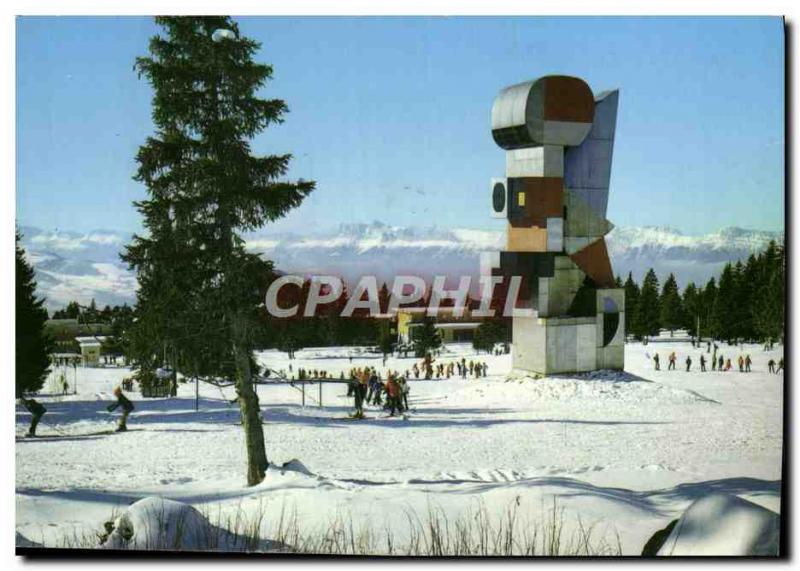 Postcard Modern Chamrousse Bachat Bouloud The totem of the village & # 39enfants