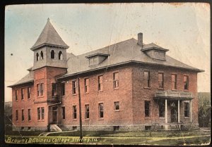 Vintage Postcard 199 Brown's Business College, Sterling, Illinois (IL)